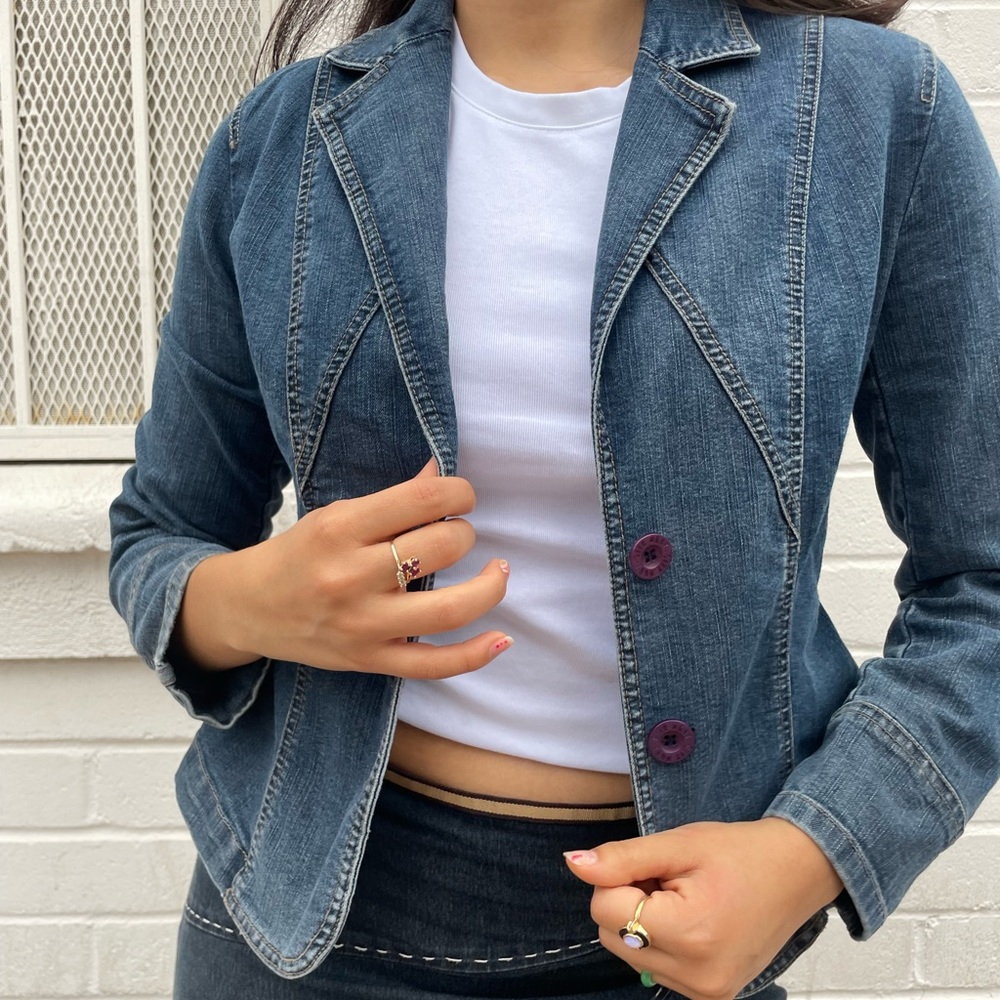 Vintage denim DKNY blazer